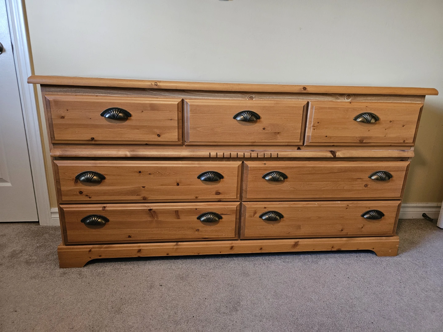 Light Honey Brown Pine Dresser