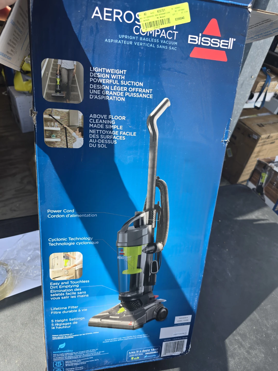Bissell AeroSwift Compact Upright Bagless Vacuum 1808E - photo 3