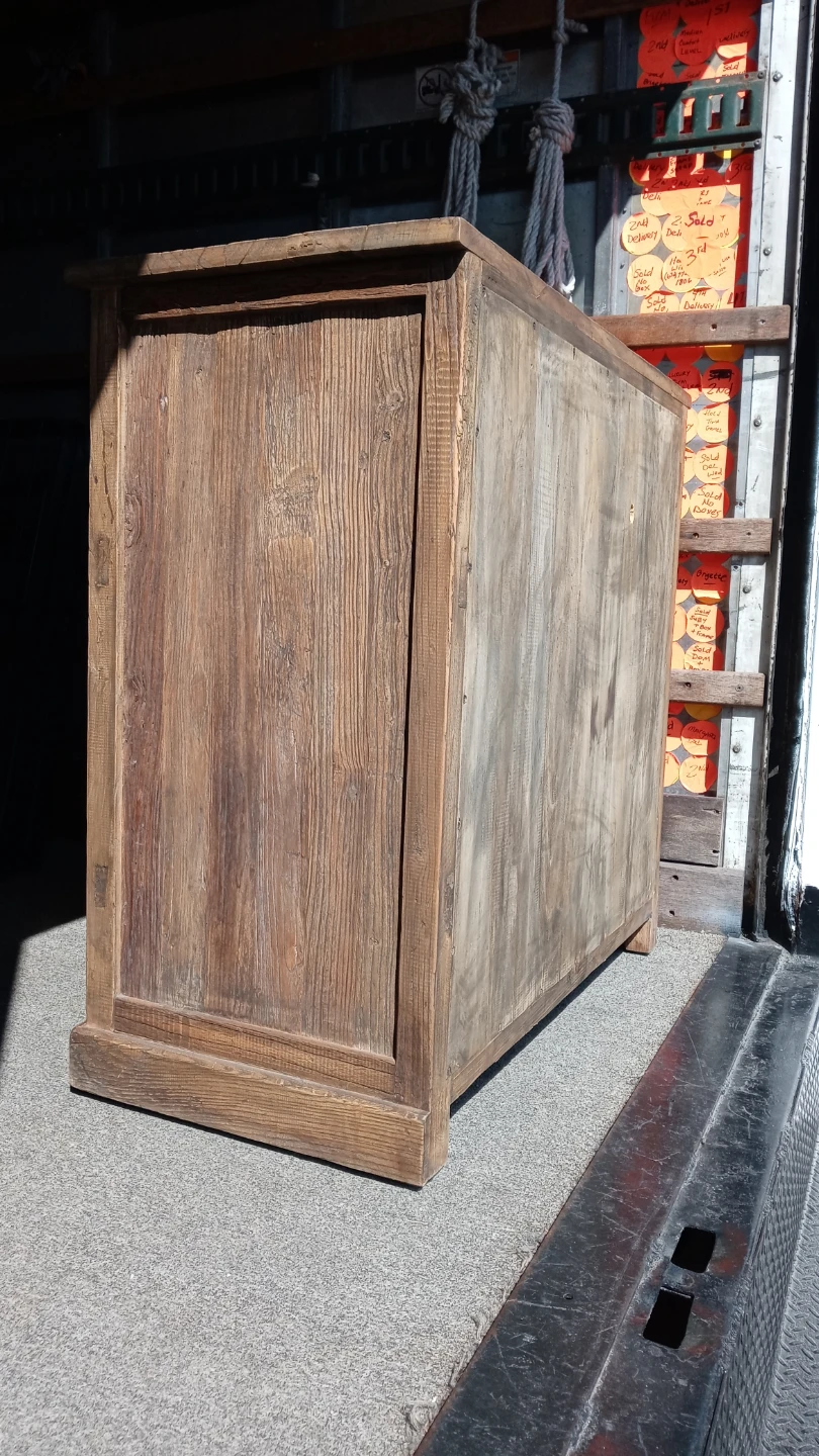 Rustic Wood Wine Bar Cabinet - photo 2