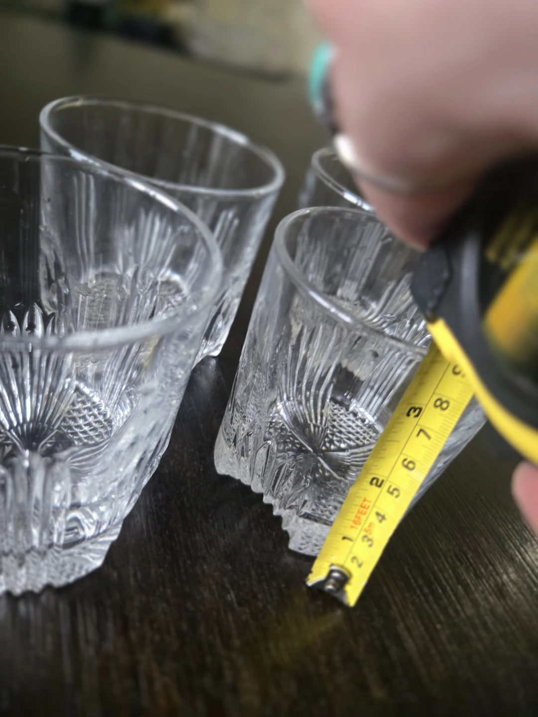 Set of 4 Cut Glass Tumblers - photo 4