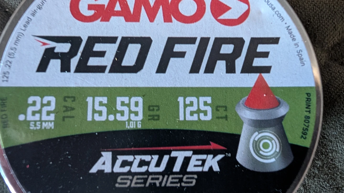 .22 Gamo Red Fire Accutek heavy pellets - photo 3