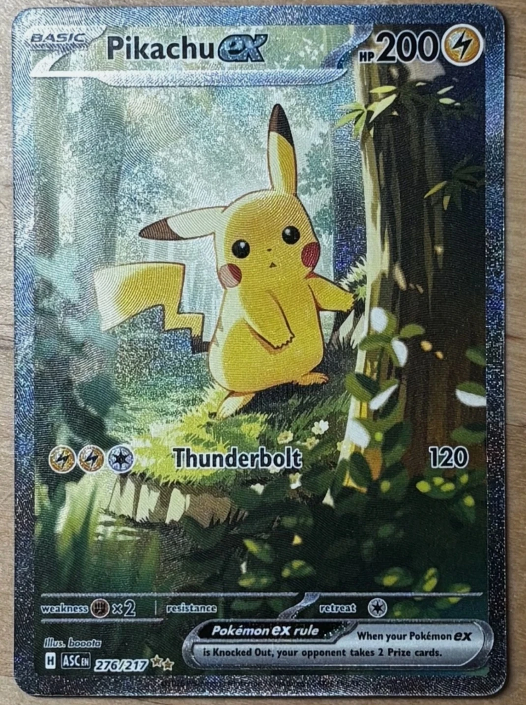 Pikachu ex 276/217 Pokemon Trading Card