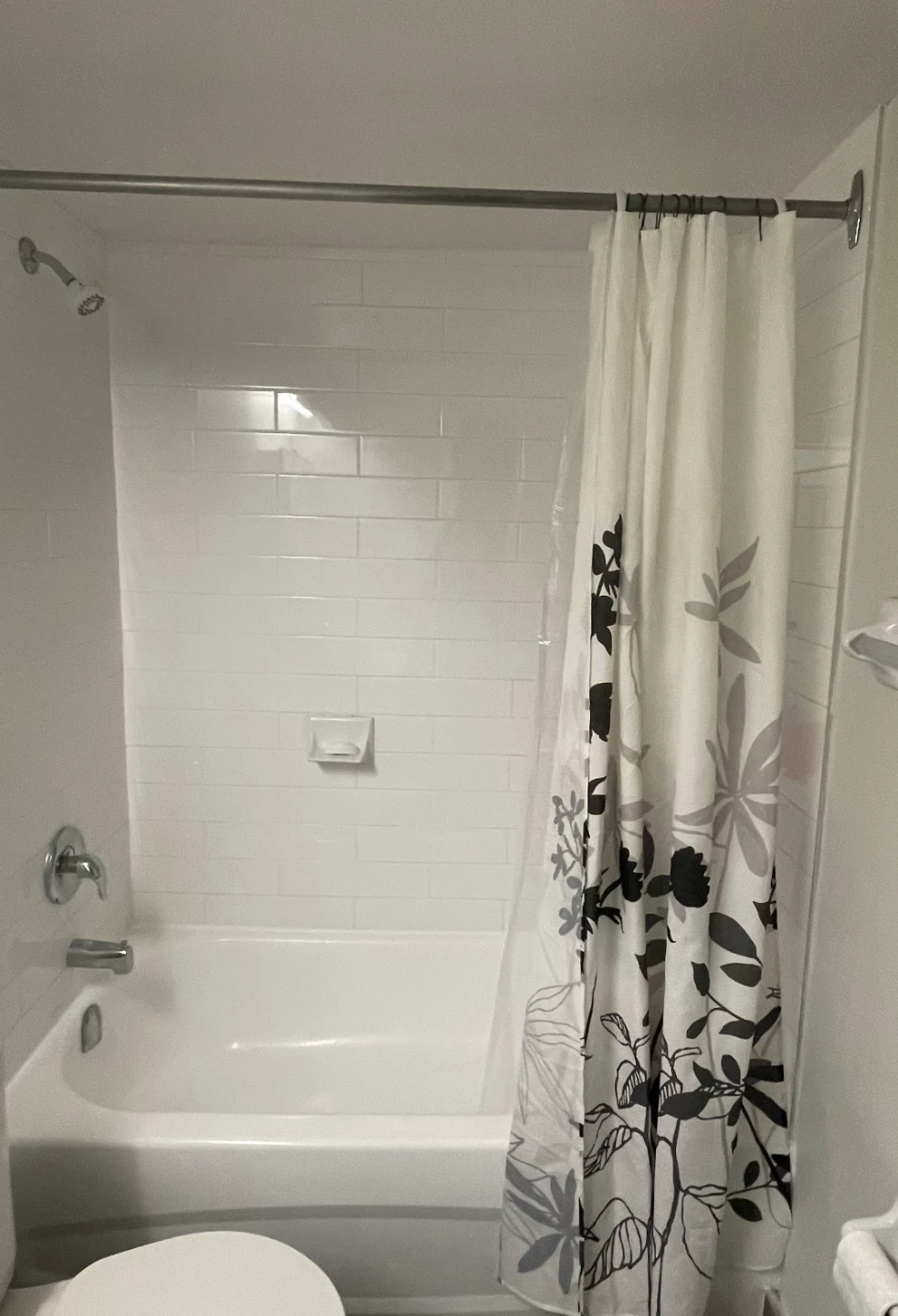 Floral shower curtain