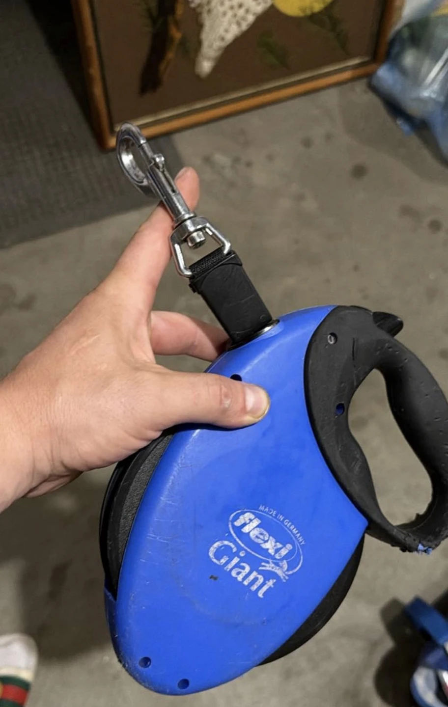 Flexi Giant Retractable Dog Leash Blue