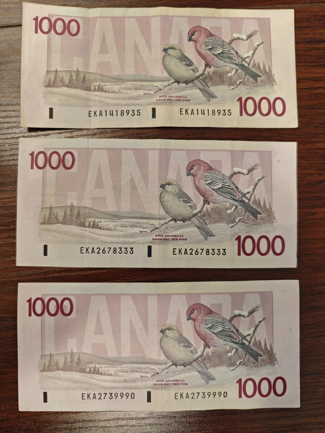 1988 Canadian $1000 Banknote
