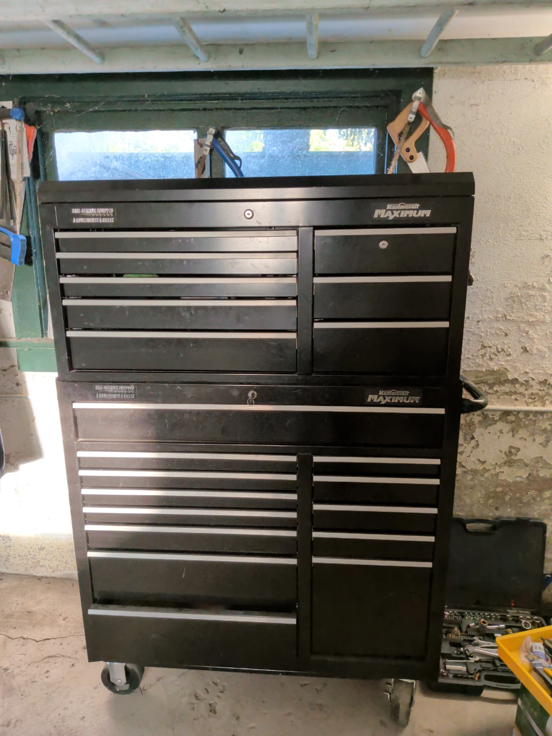 Mastercraft MAXIMUM Rolling Tool Box Combo - Loaded with Tools!