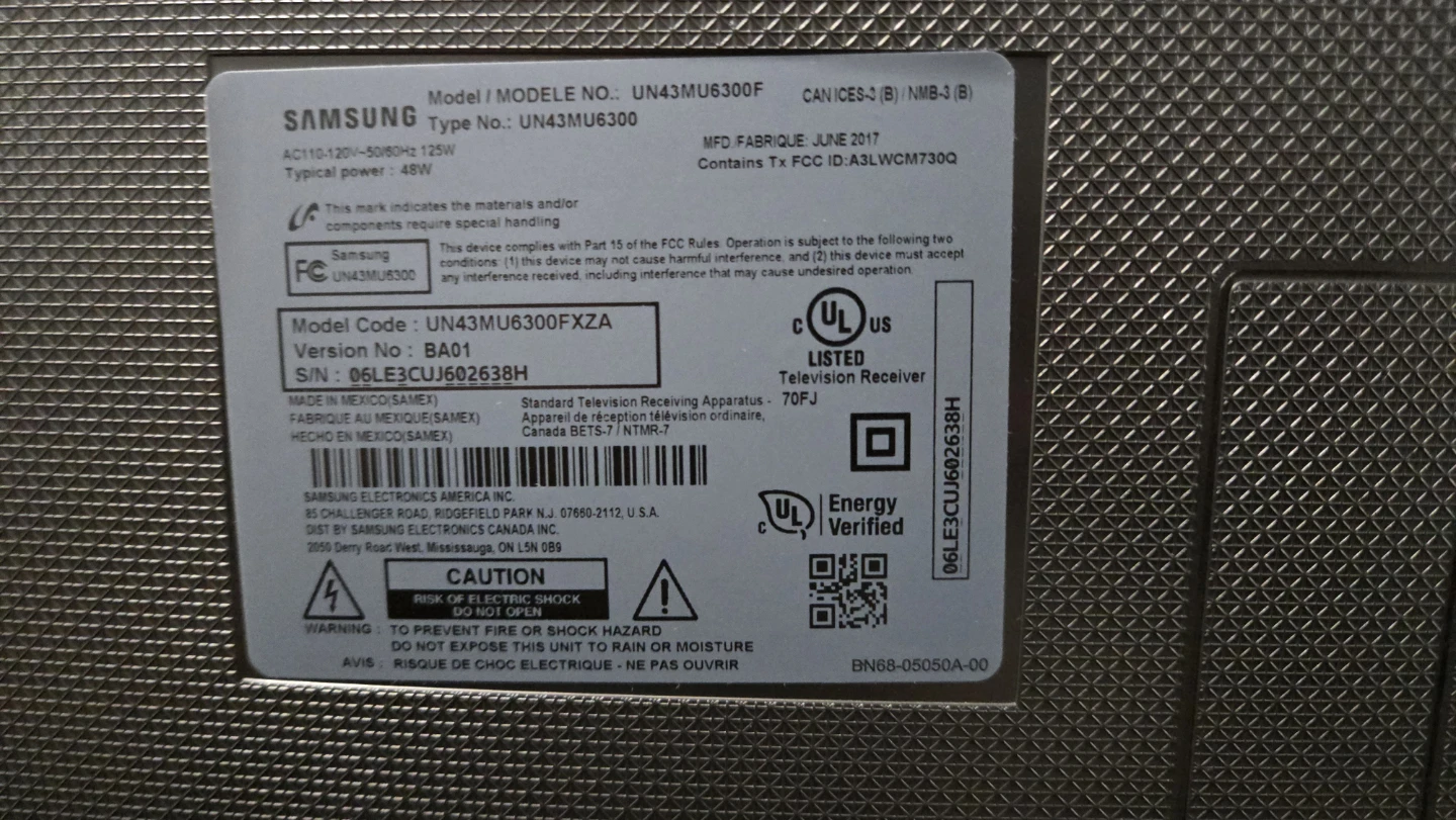 Samsung 43" 4K Smart TV - Model UN43MU6300F - photo 4