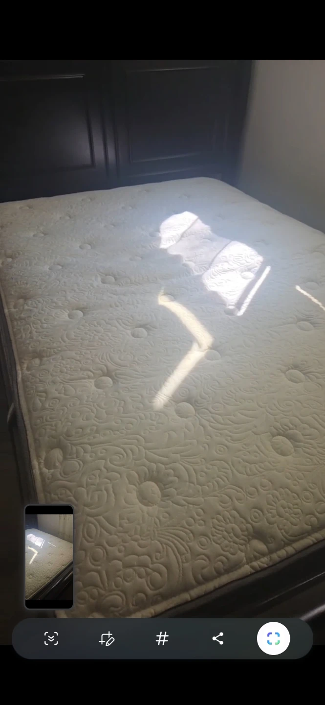 Queen size bed frame with mattress - photo 5