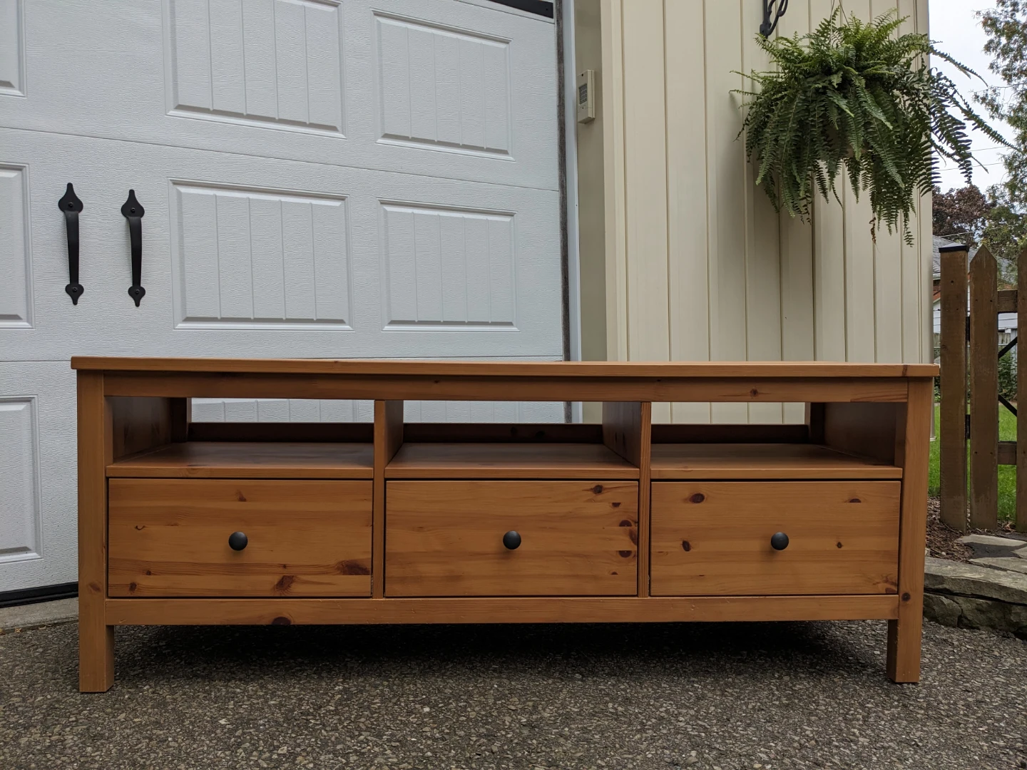 Ikea HEMNES TV Stand in Solid Pine