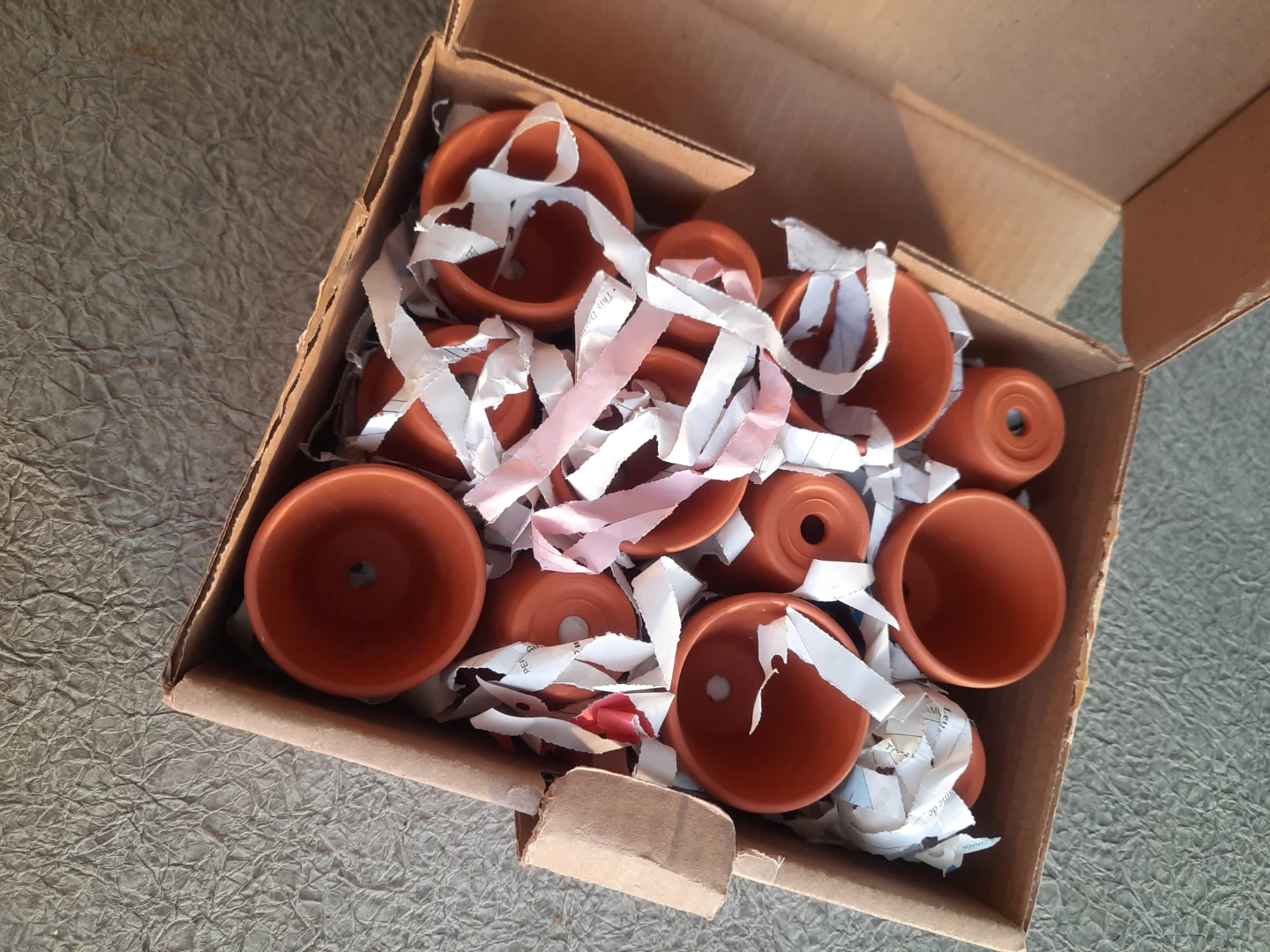 Set of 24  Small Terracotta Pots