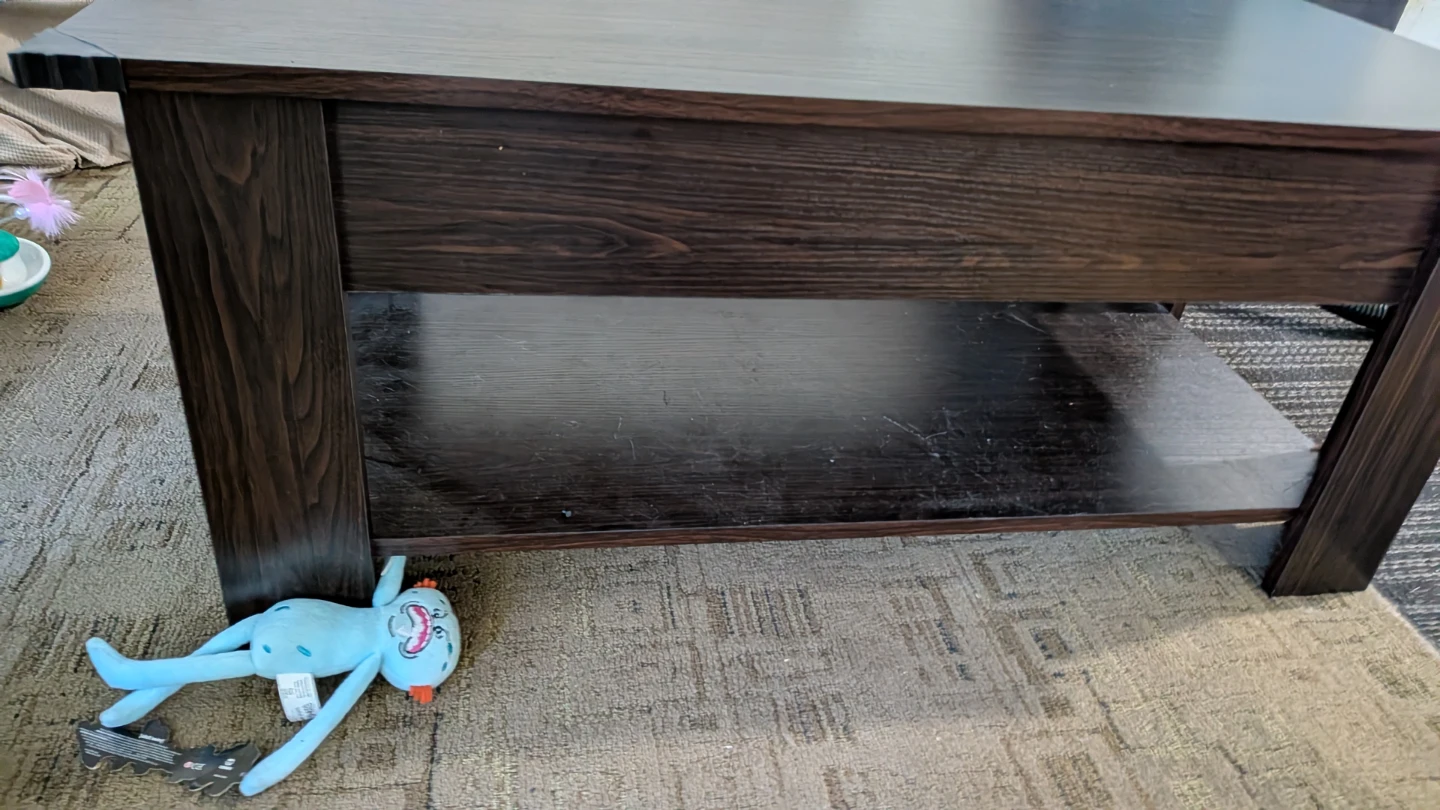 Dark Wood Lift-Top Coffee Table - photo 3