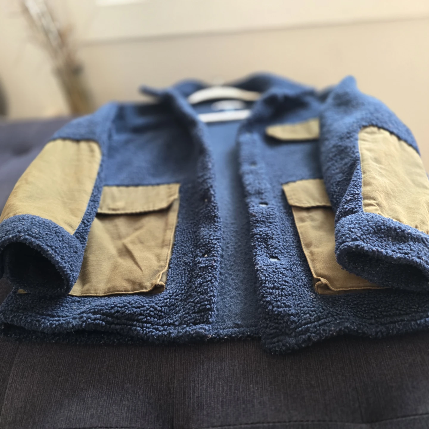 Boys' Fleece Jacket - Blue/Tan - photo 2