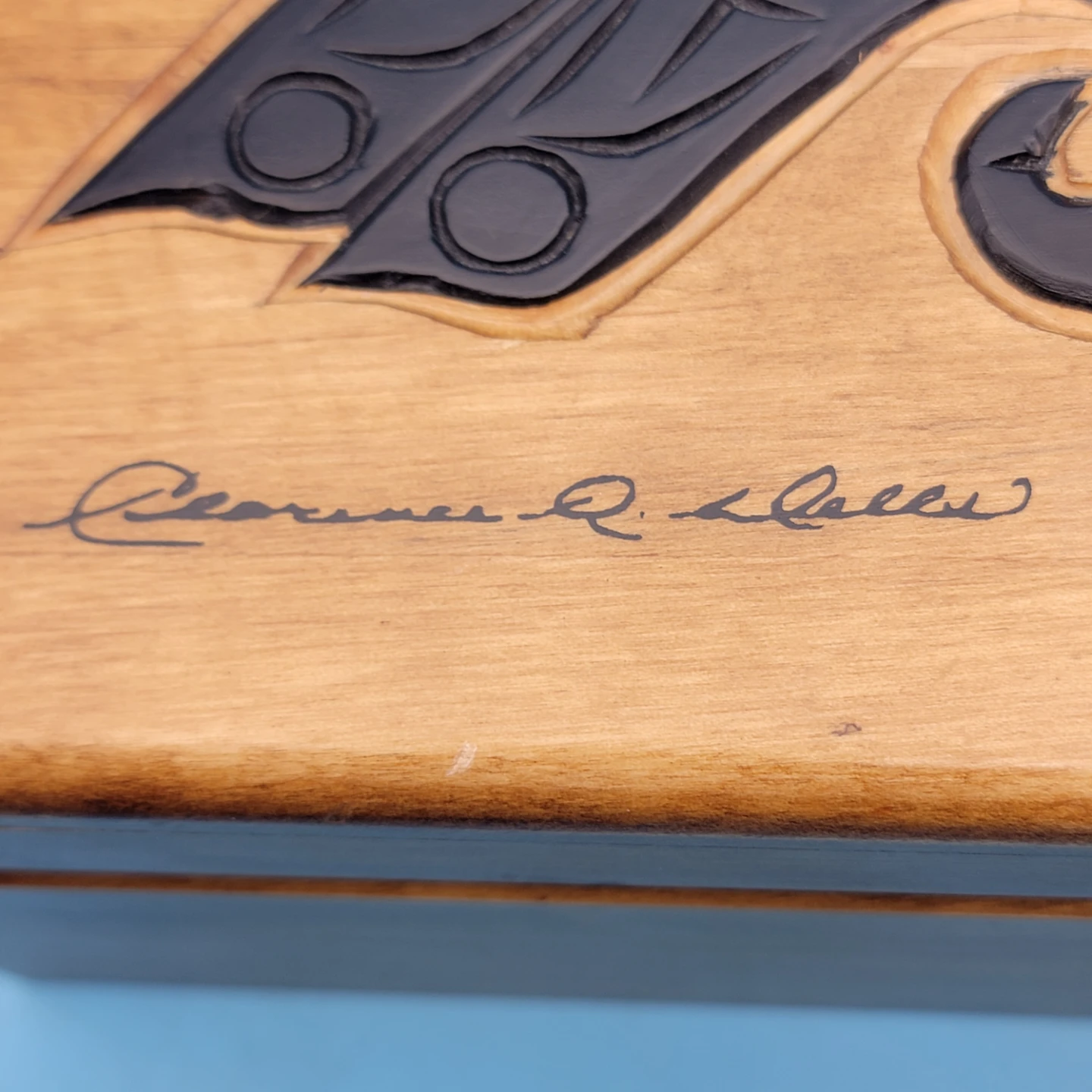 WOODEN RAVEN KEEPSAKE BOX by Clarence A. Wells Haida Carver - photo 3