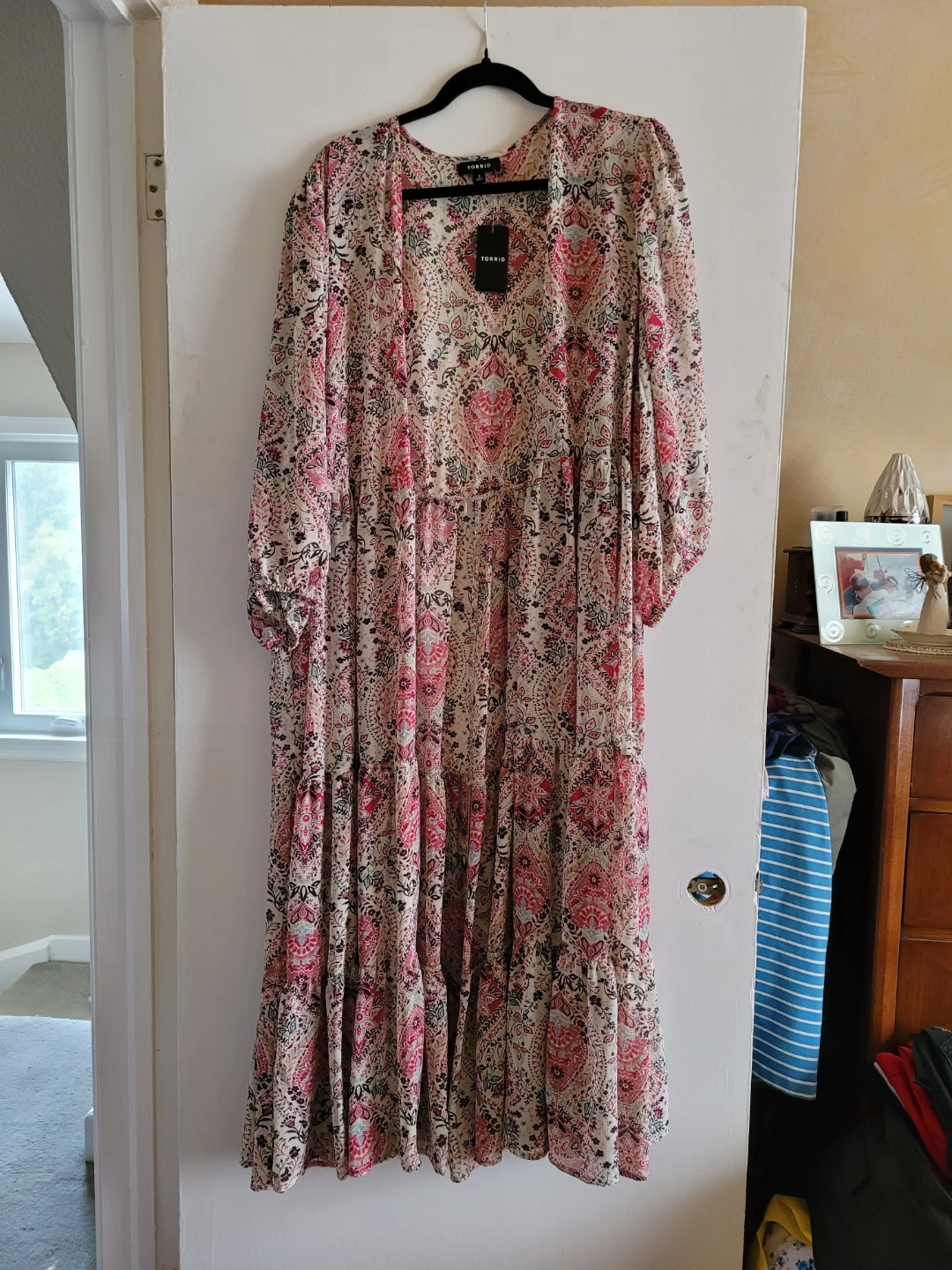 Torrid Chiffon Tiered Maxi Kimono - Size 3X
