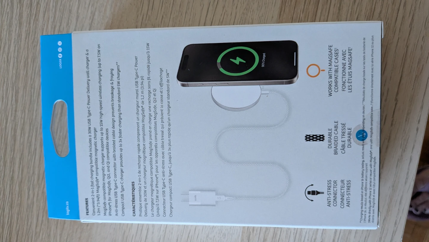 Logiix Charging Kit Mag 2-in-1 Fast Wireless Charger - photo 2