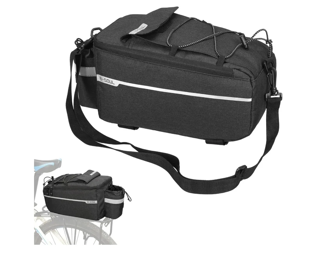 Bike Cargo Rack with B-Soul Rear Rack Storage Bag - photo 2