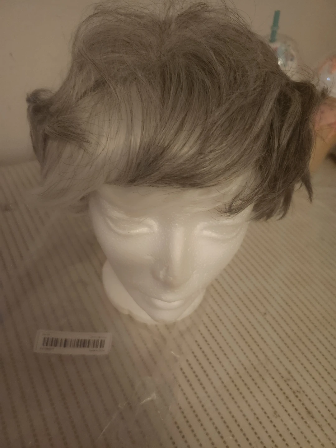 Light Grey Short Synthetic Wig