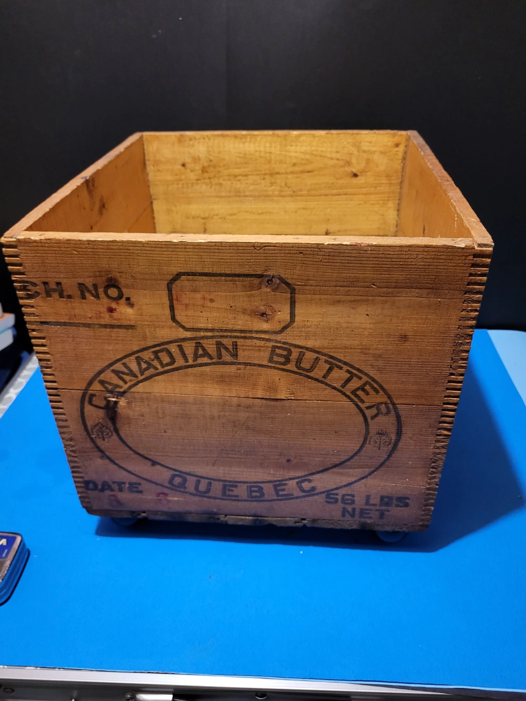 Vintage Canadian Butter Wooden Crate