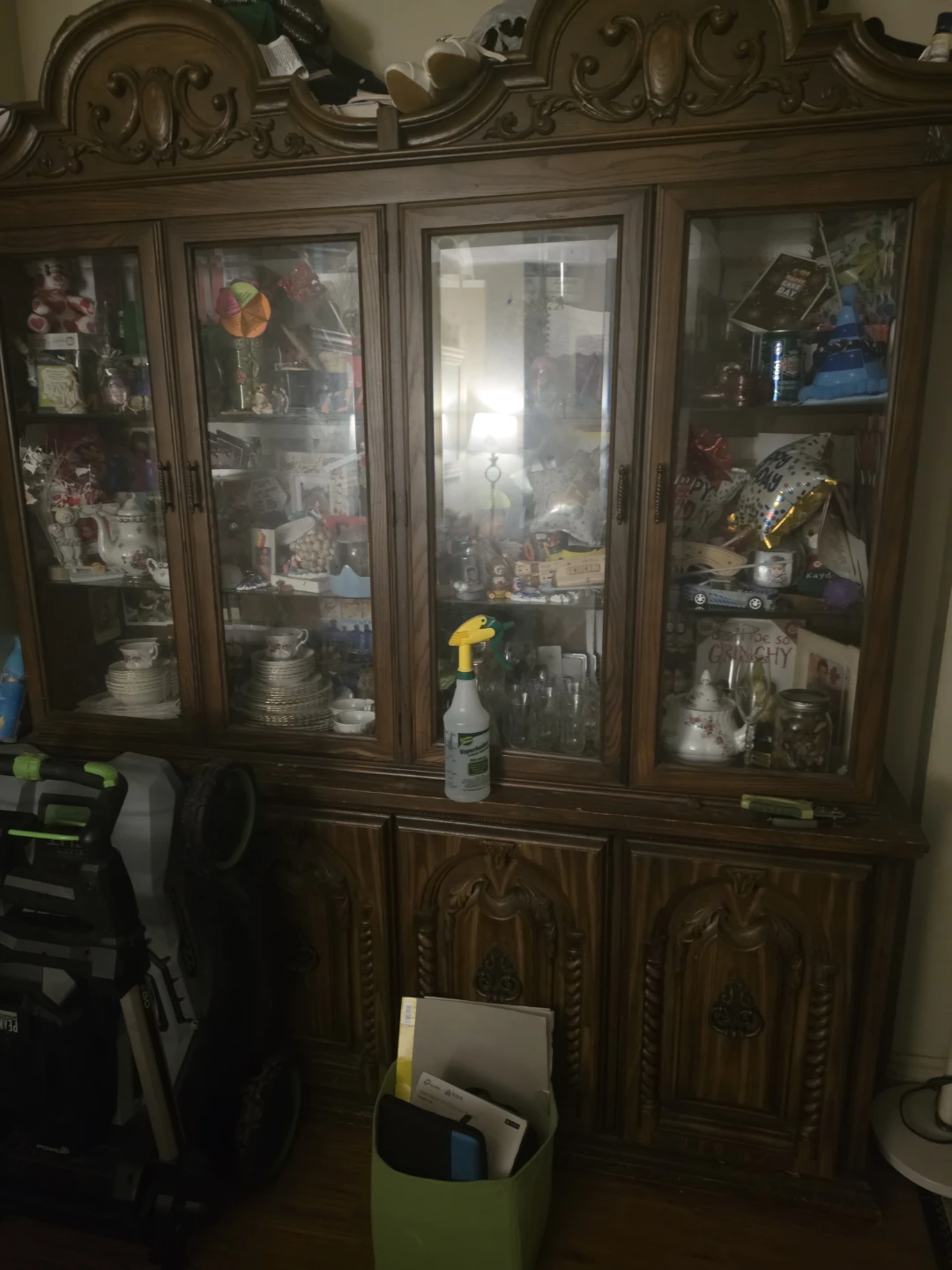 Traditional Wooden China Cabinet