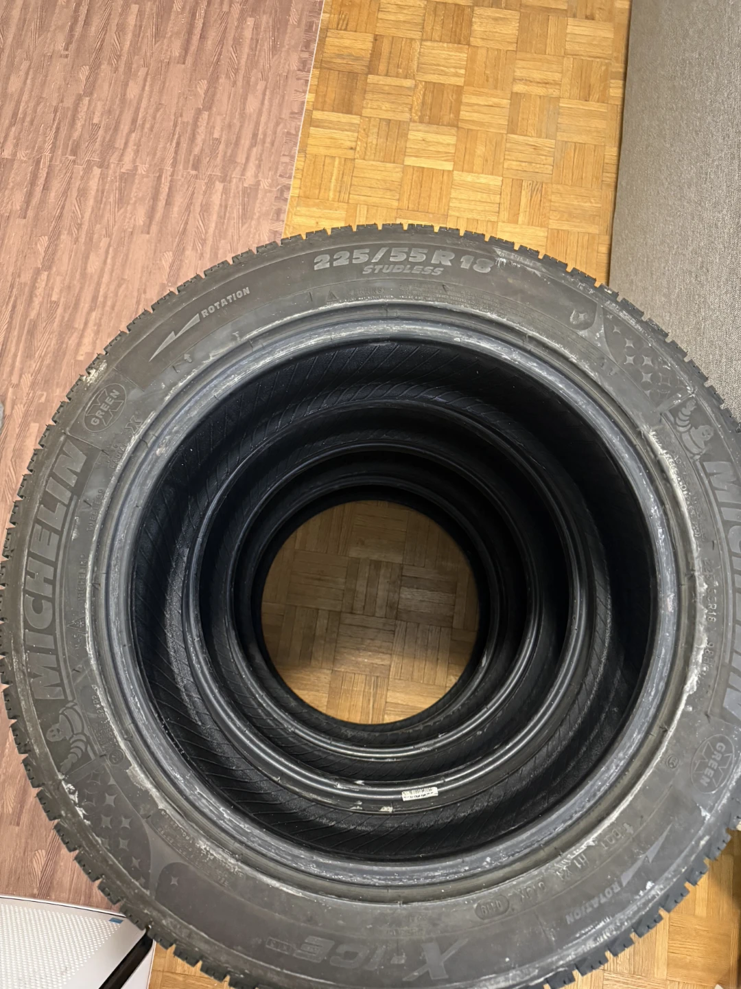Four Michelin X-Ice Studless Tires 225/55 R18 - photo 5