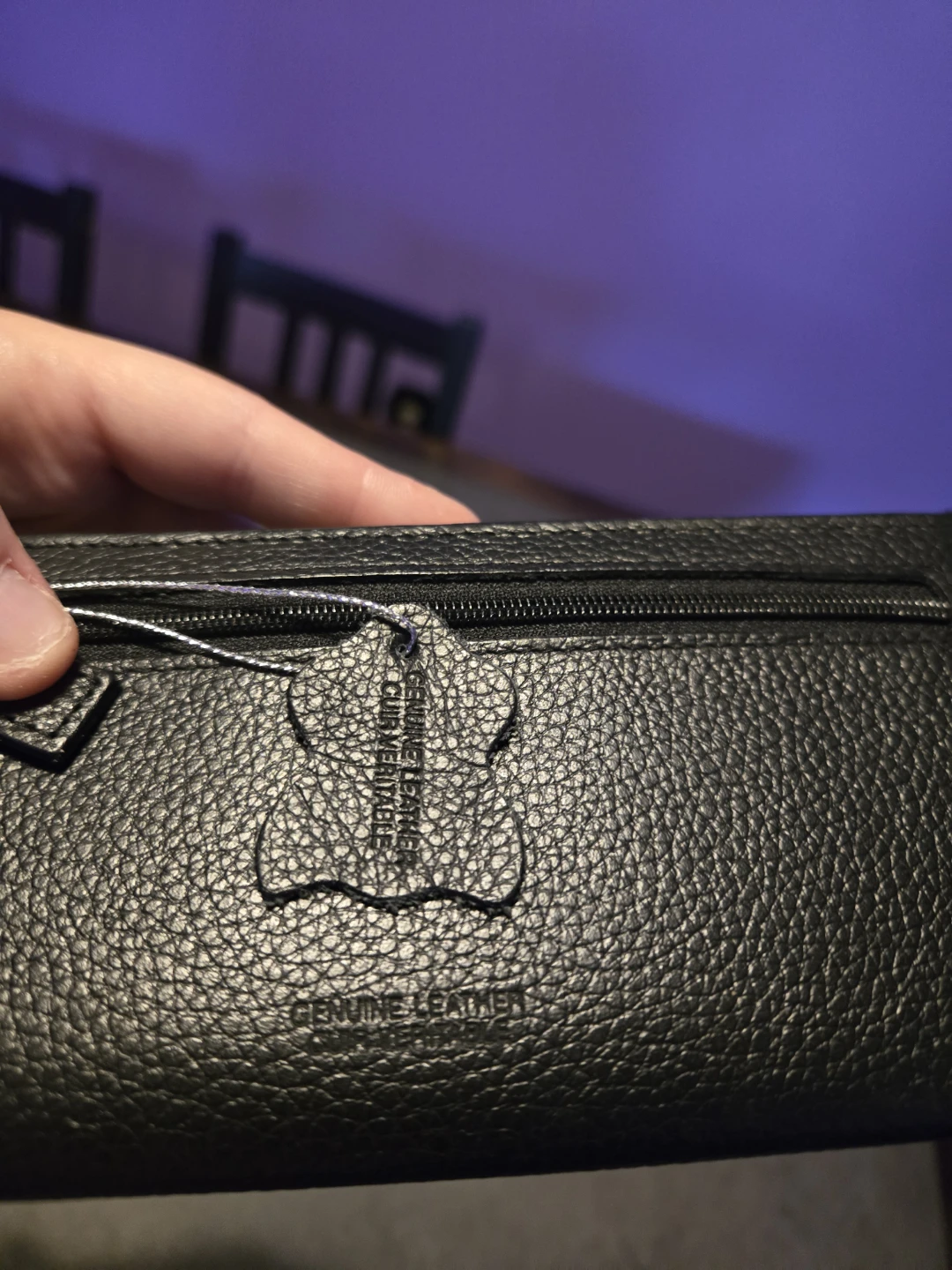 Black Genuine Leather Wallet - photo 4