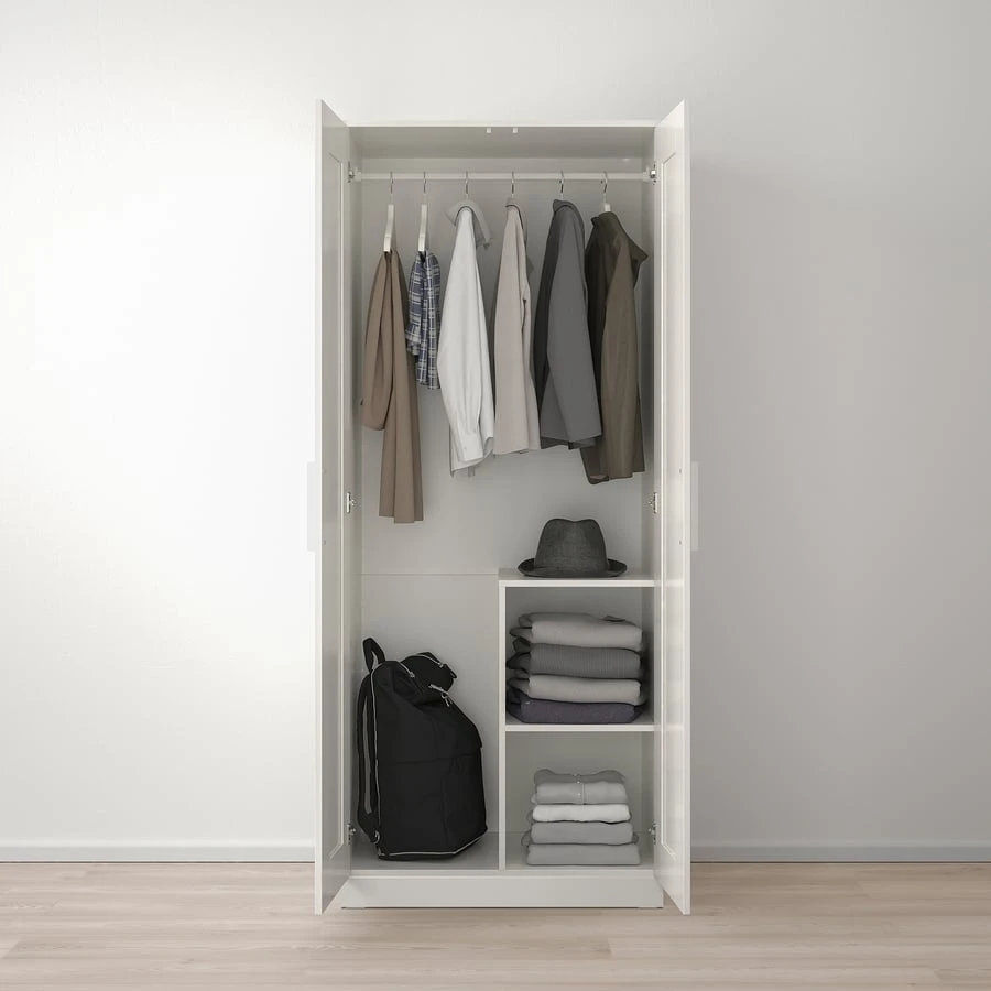IKEA Brimnes White 2-Door Wardrobe - photo 4