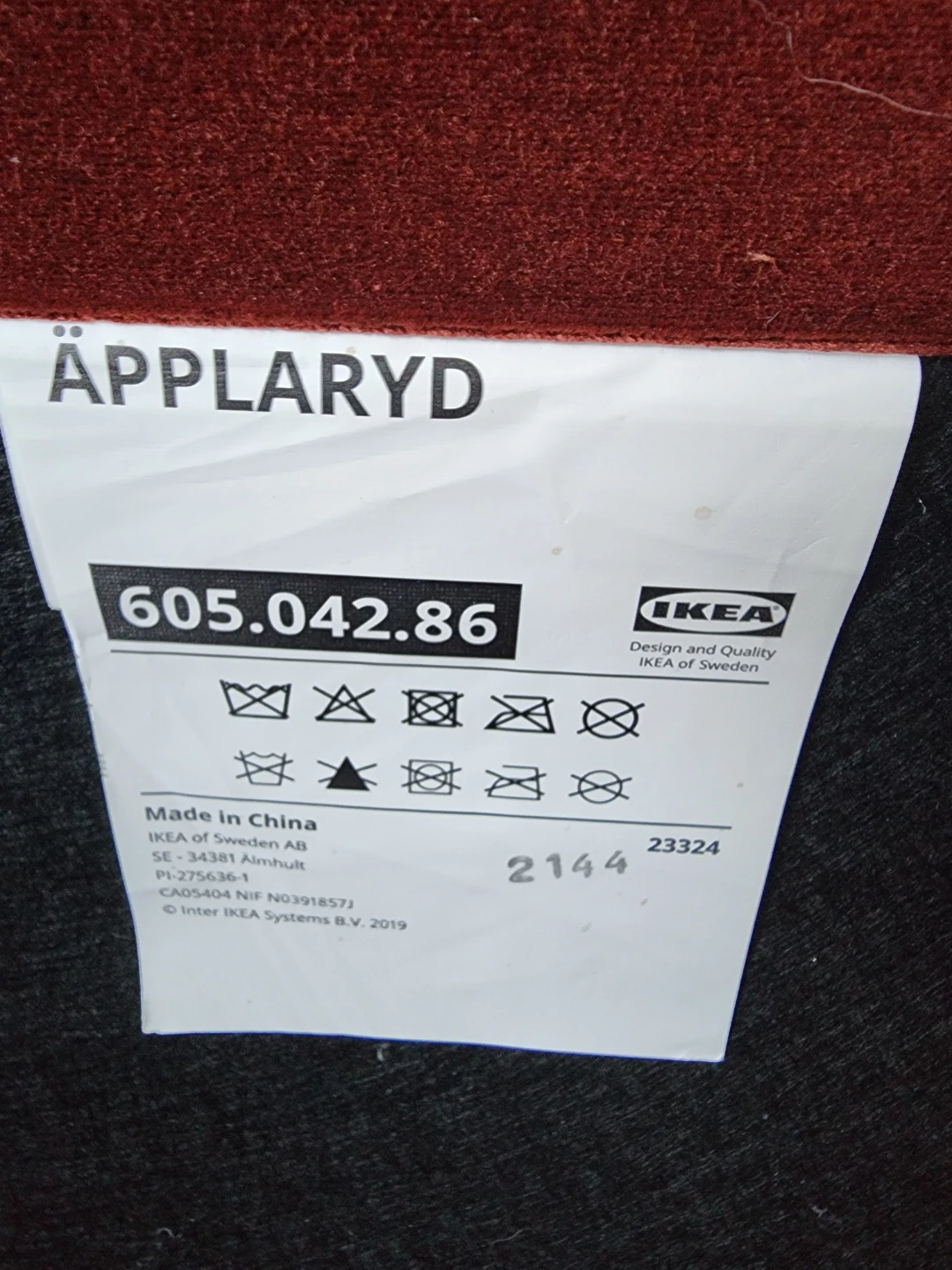IKEA Applaryd Sectional Sofa in Red - photo 3