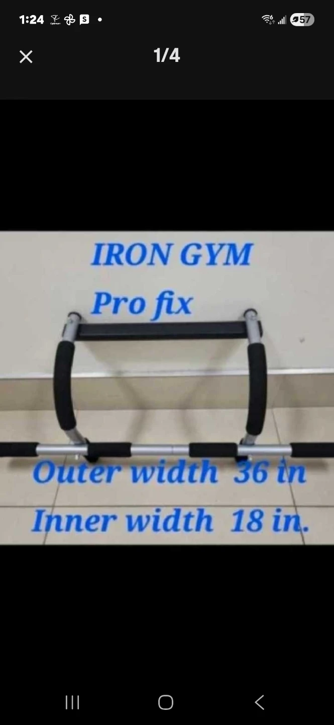 Iron Gym Pro Fix Total Upper Body Workout Steel Bar