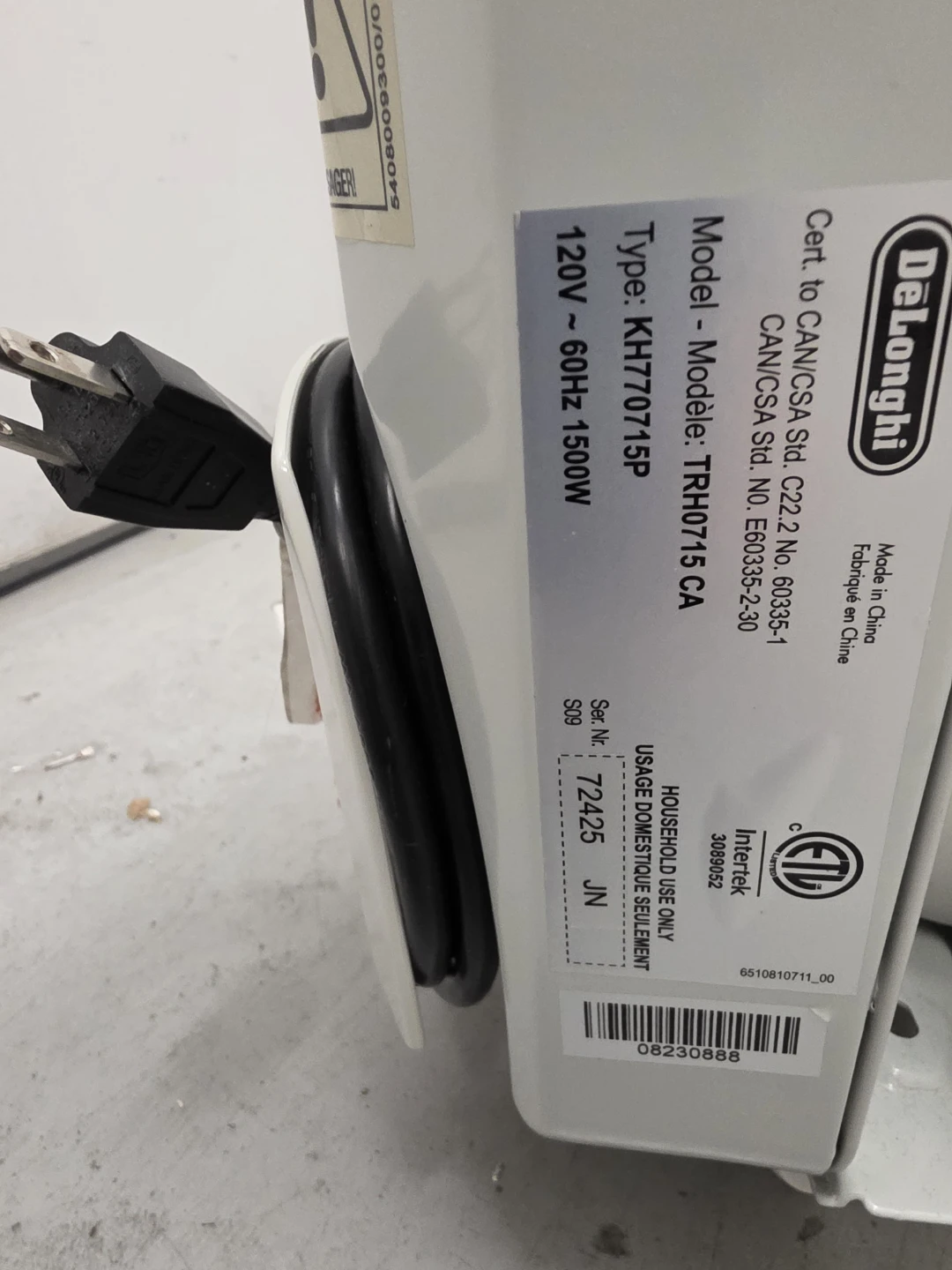 DeLonghi SafeHeat Oil-Filled Radiator Heater - photo 4