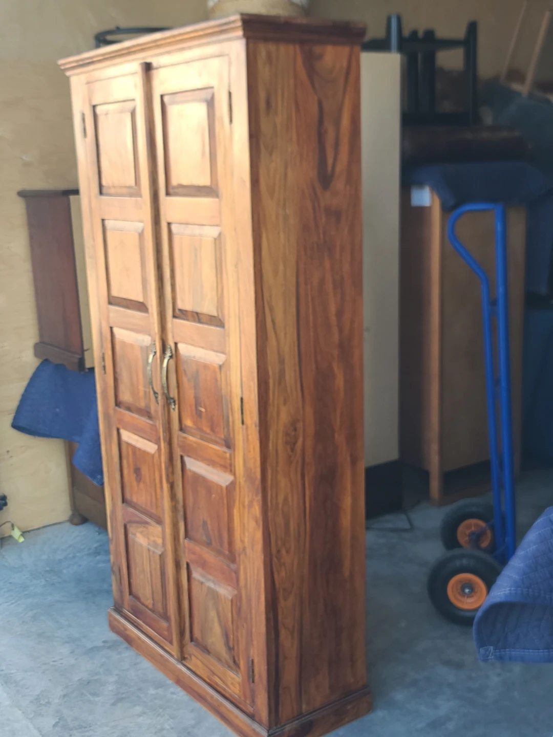 Solid Wood Rustic Armoire / Wardrobe Cabinet - photo 2