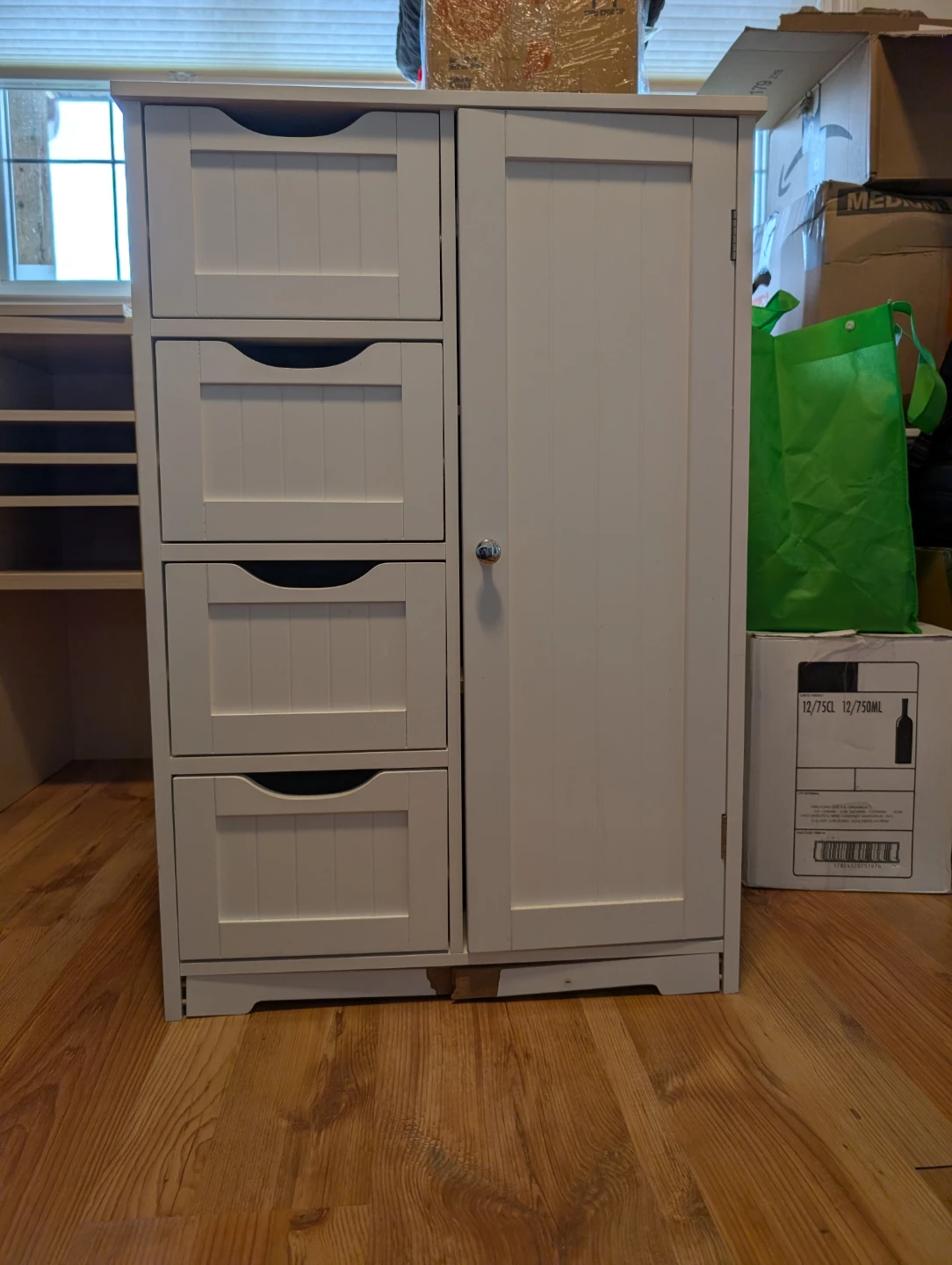 White  Storage Cabinet with Drawers - photo 2