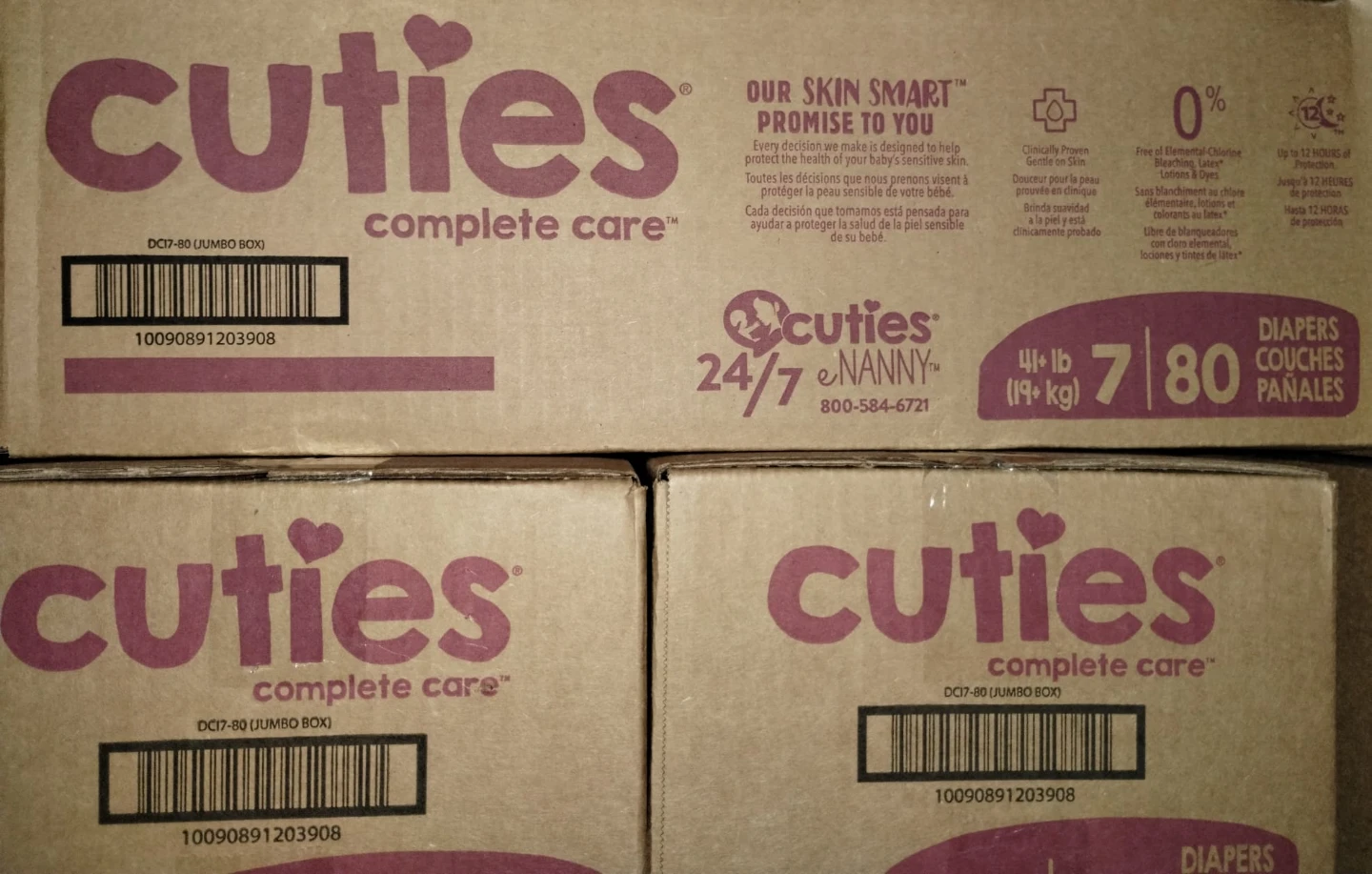 Cuties Complete Care Diapers Size 7