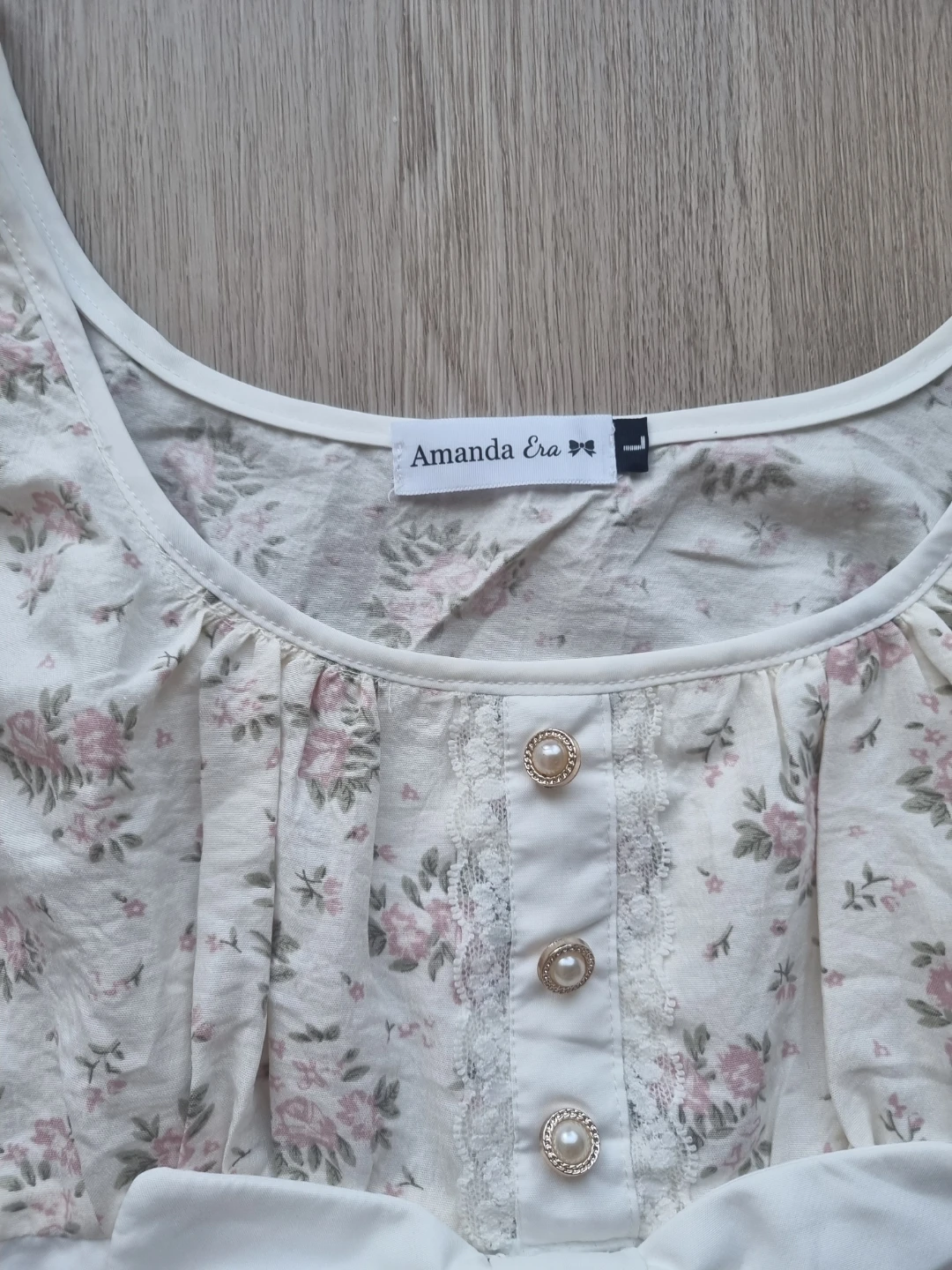 floral cottonl babydoll top - photo 3