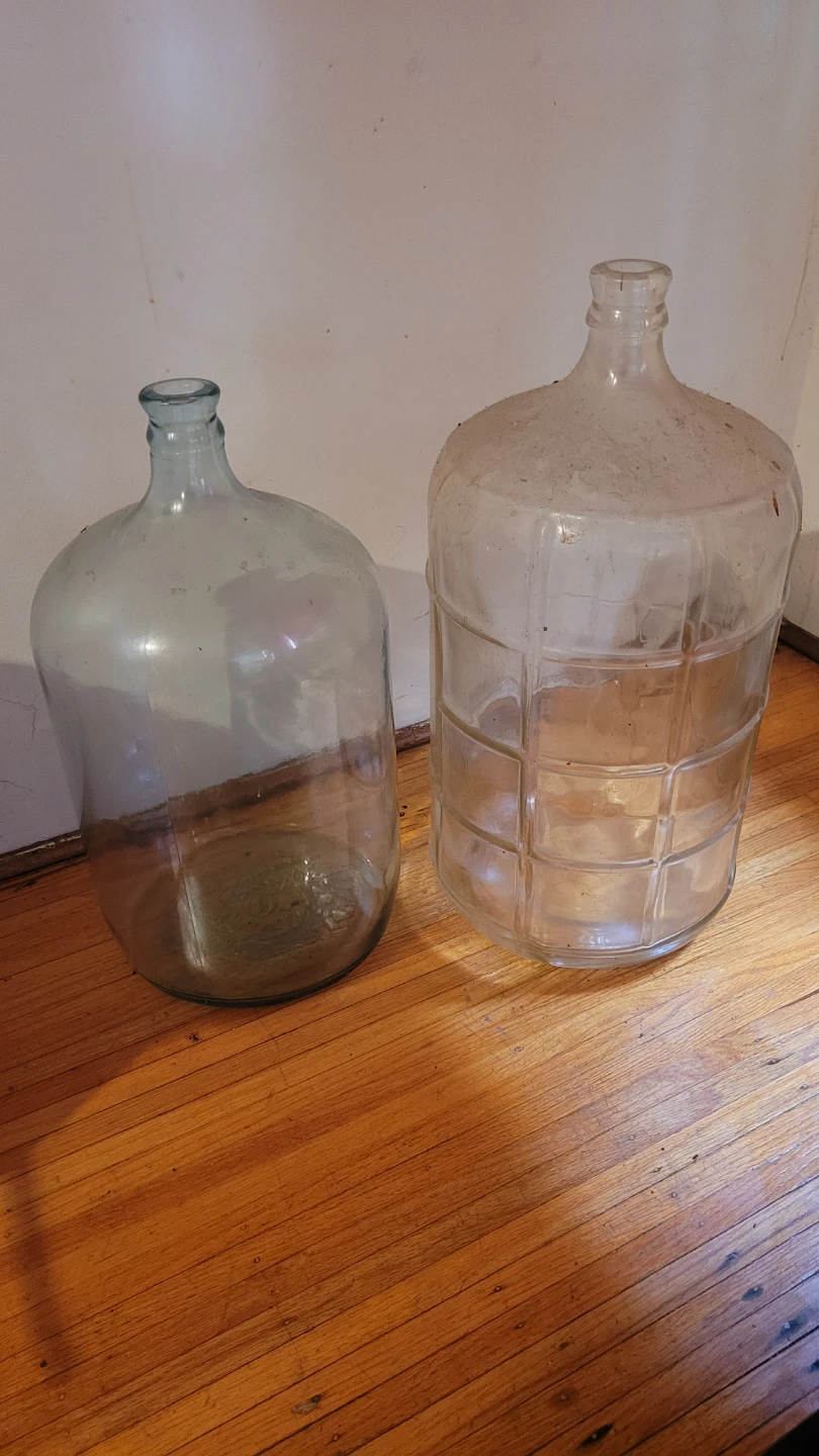 Two Glass Carboys