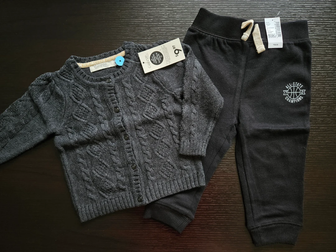 Baby Cardigan and Joggers Set (18/24M - With Tags)