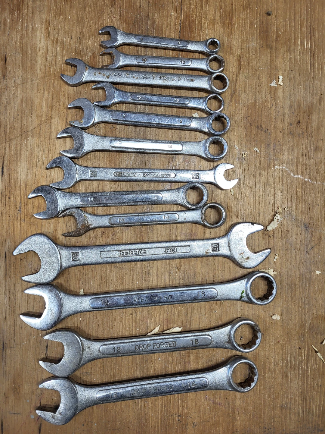 Assorted Metric Combination Wrench Set