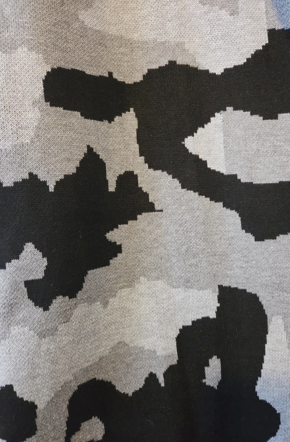 Camo Print Knit Open Cardigan - photo 2