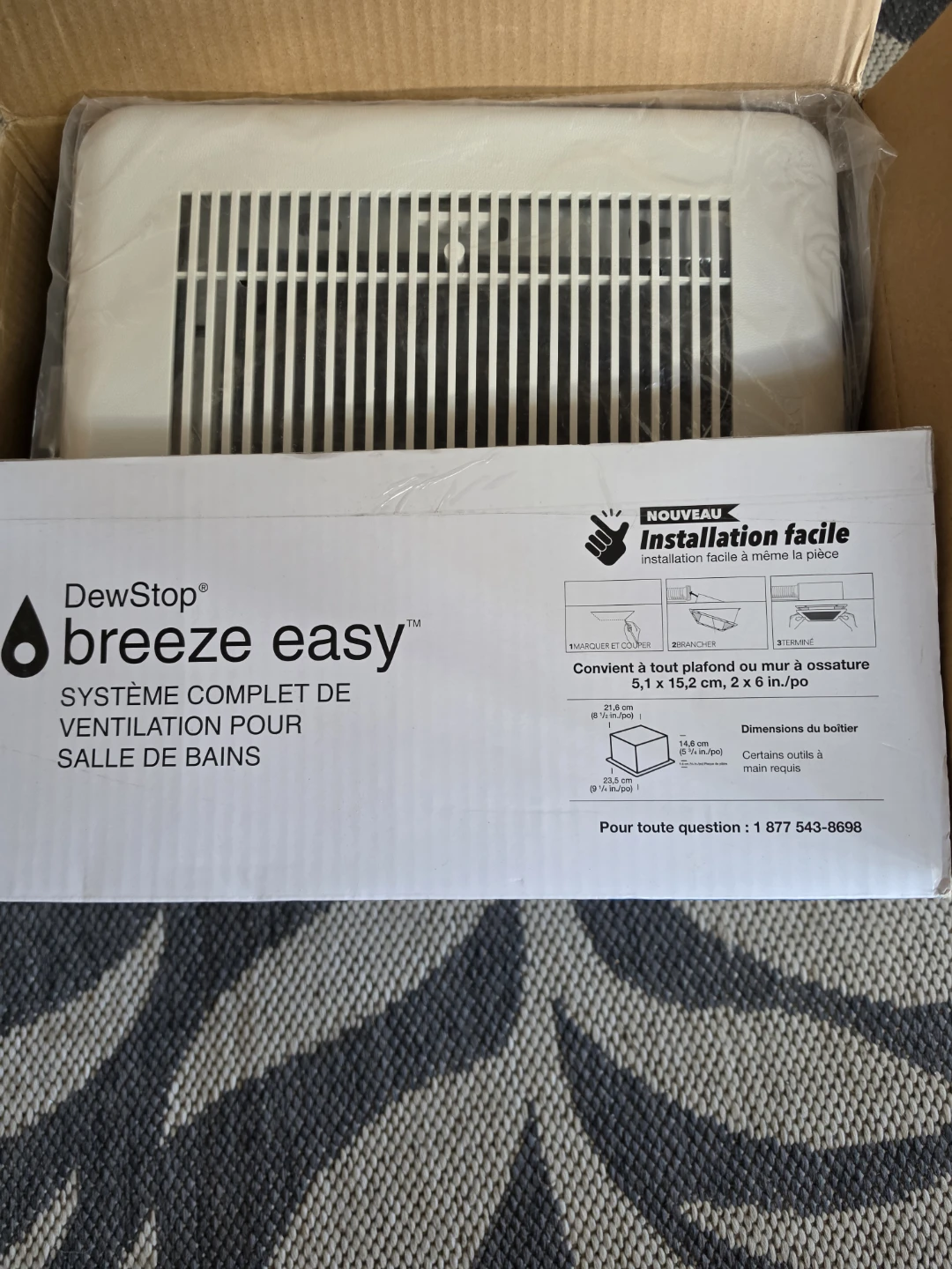 DewStop Breeze Easy Bathroom Ventilation System - photo 2