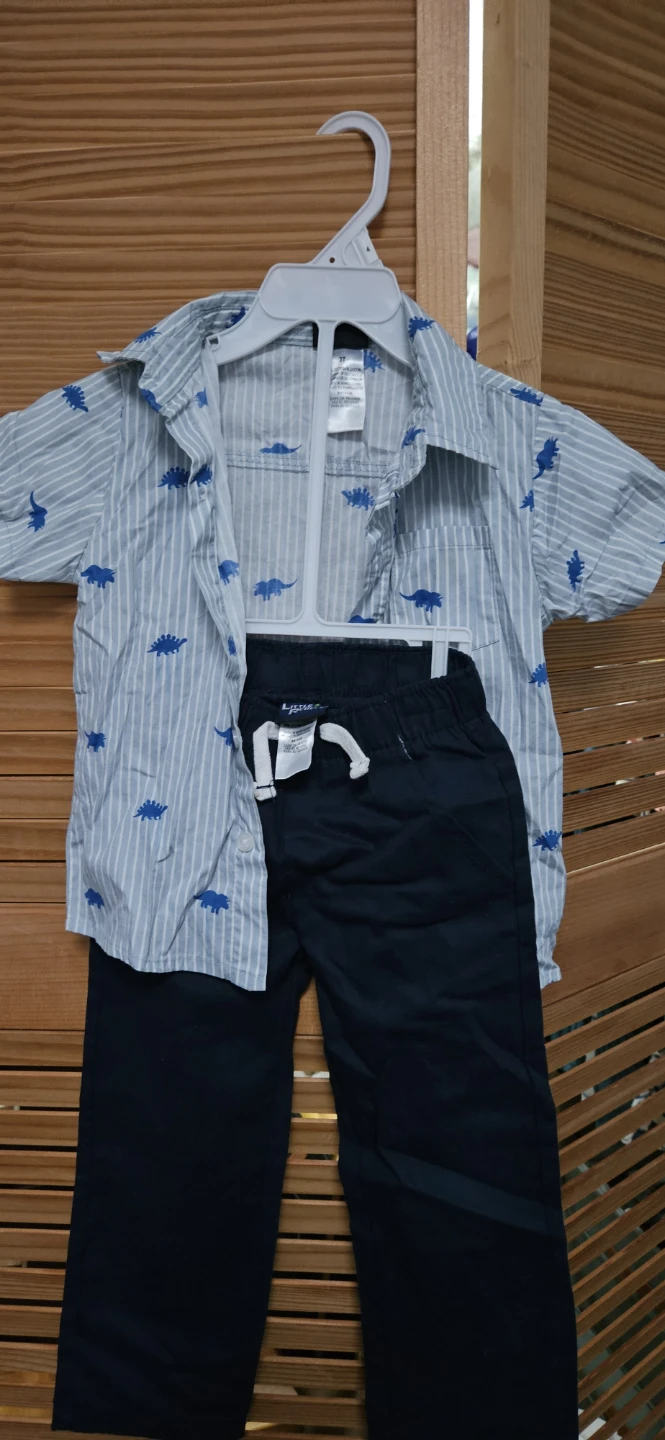 Little Rebels Dinosaur Shirt and Pants Set 🏈 - photo 4