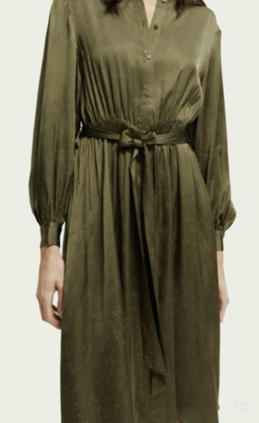 Scotch & Soda Olive Green Shirt Dress 🏈 - photo 2