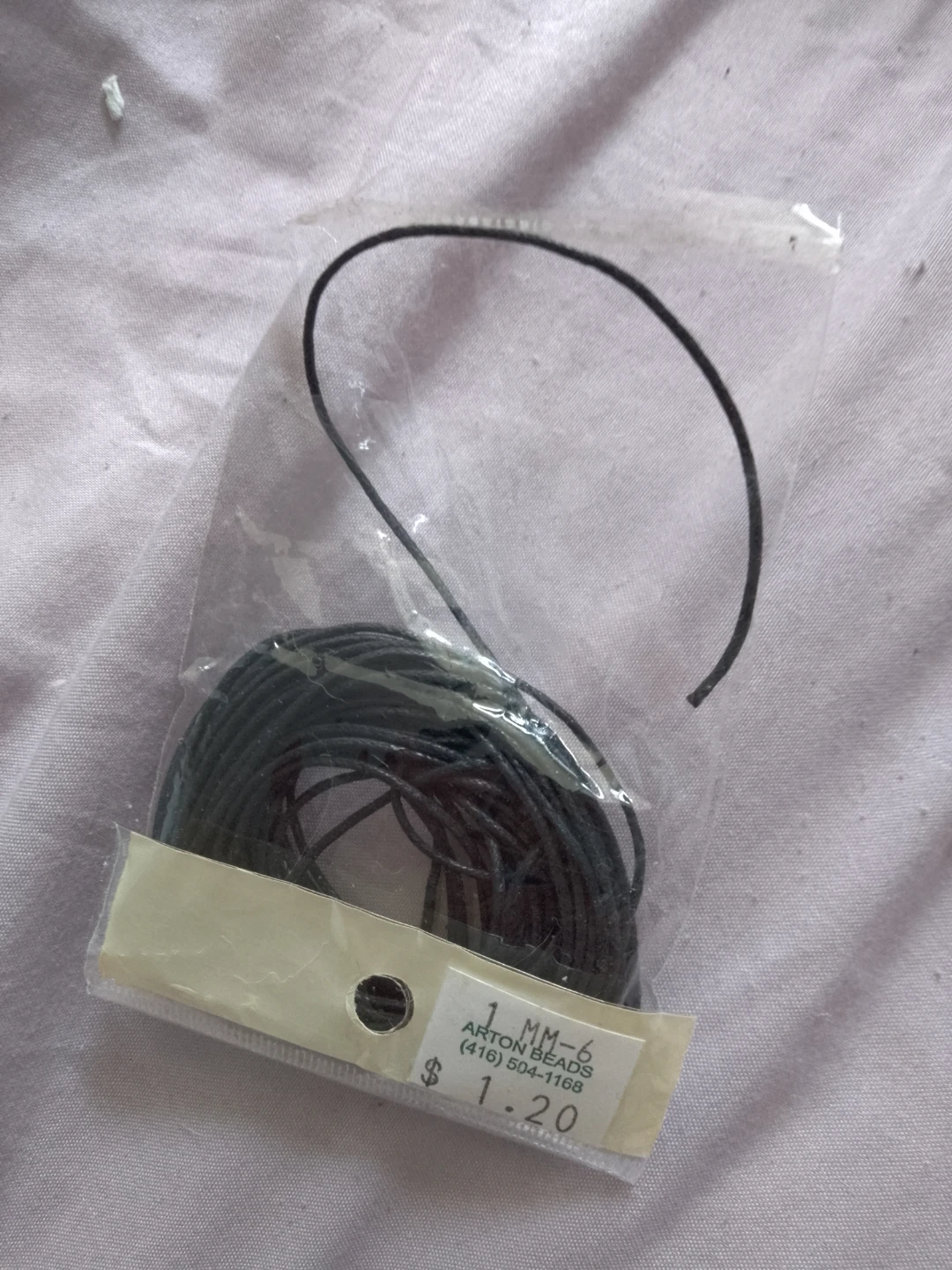 Arton Beads 1mm Black Cord 🏈