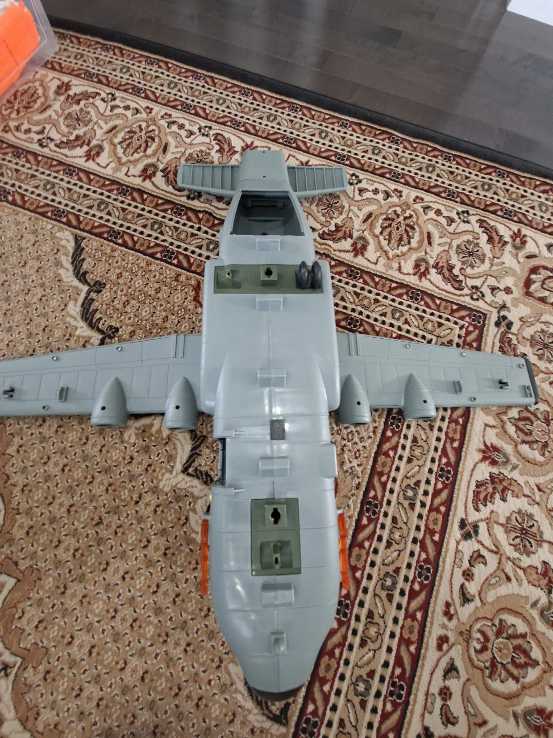 Large Plastic Military Transport Toy Plane