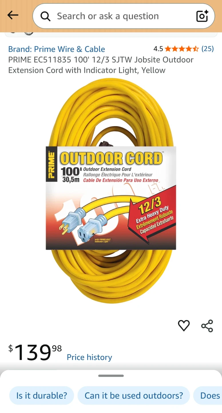 HEAVY DUTY EXTENSION CABLE - photo 2