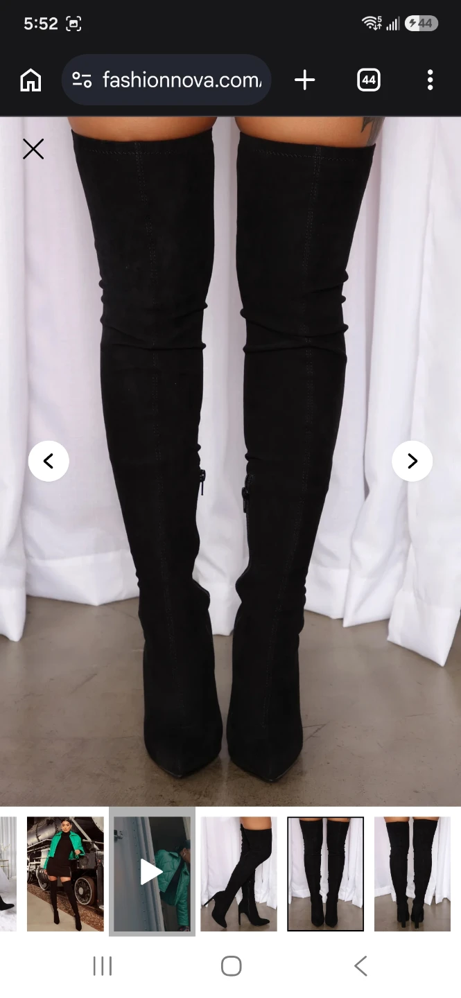 Fashion Nova Black Over-the-Knee Boots - photo 2