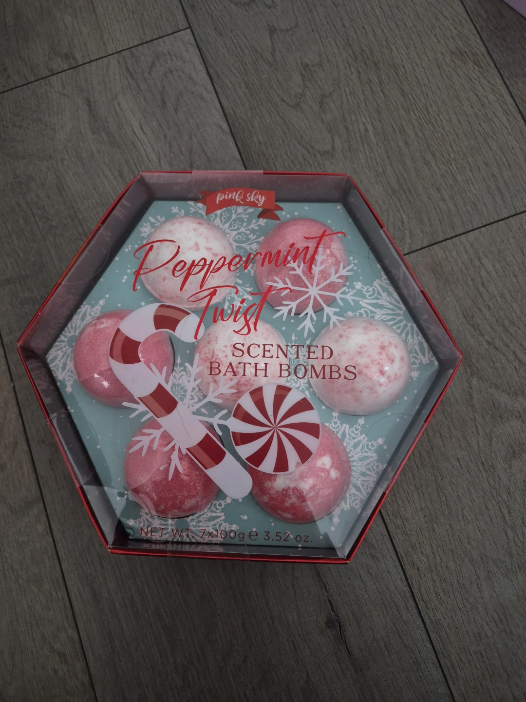Pink Sky Peppermint Twist Bath Bombs - Set of 7
