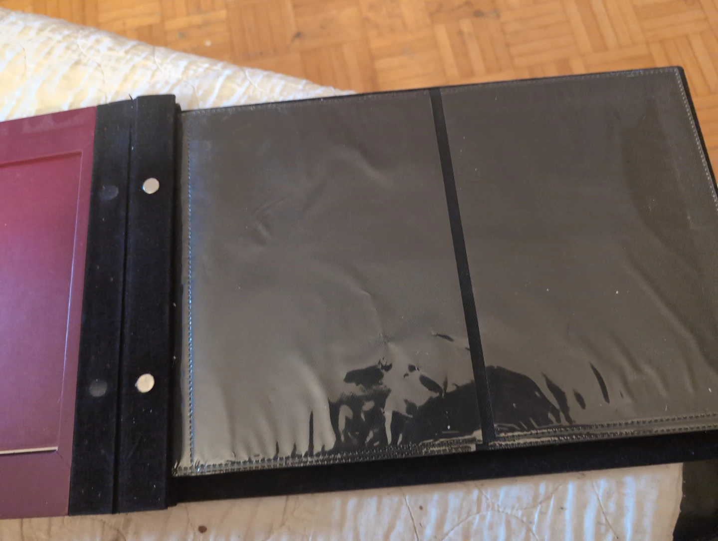 Burgundy Wood Photo Album - photo 3