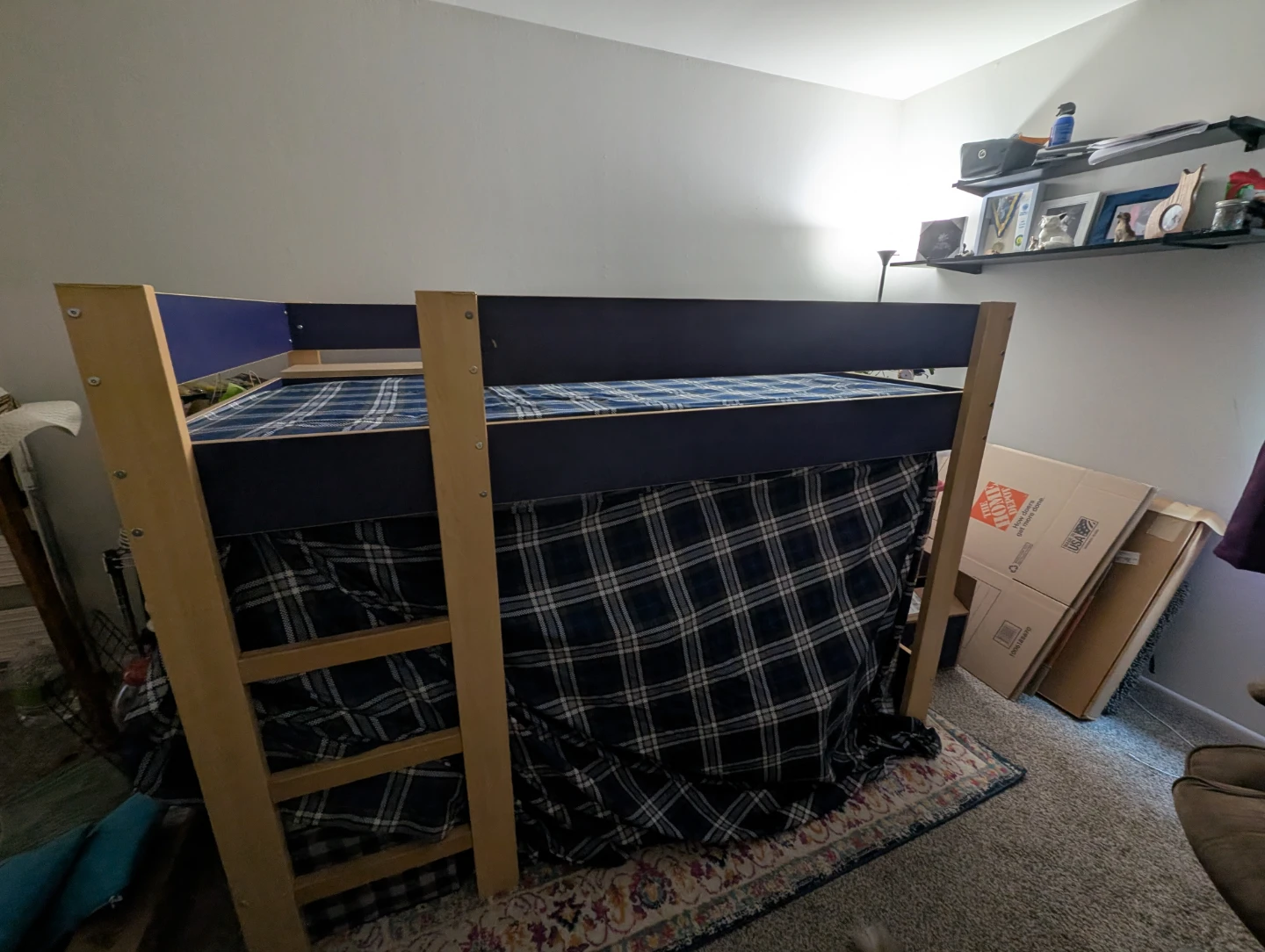 Ikea Twin size wooden loft bed - photo 2