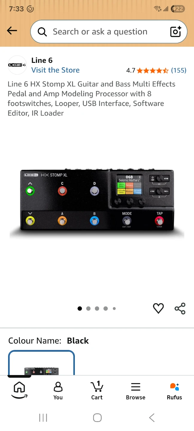 Line 6 HX Stomp XL Amp and Effects Processor