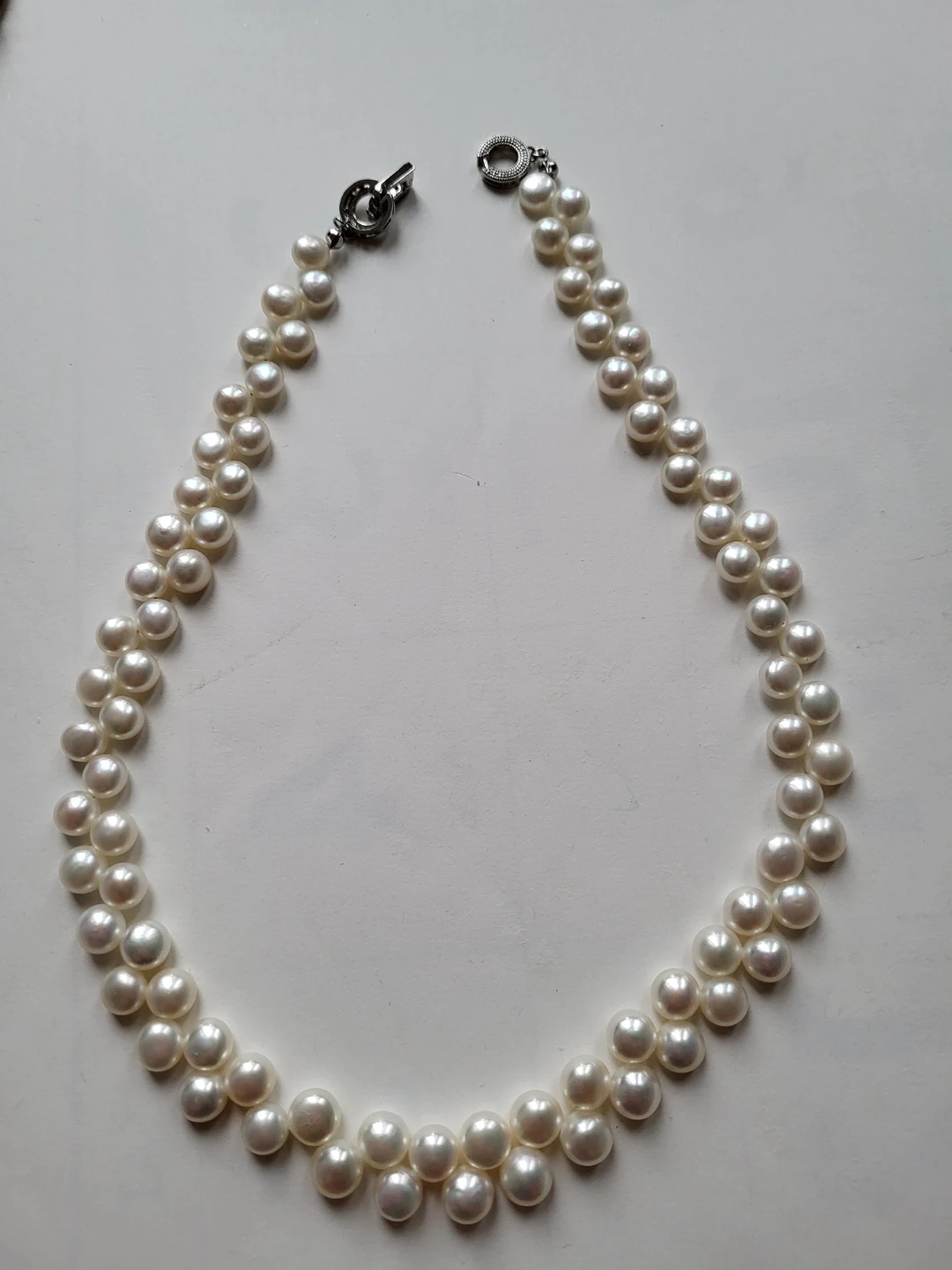 Double Row Pearl Necklace - photo 2