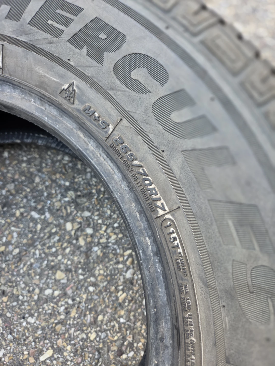 Two 265/70R17 Hercules Avalanche TT Tires - photo 4